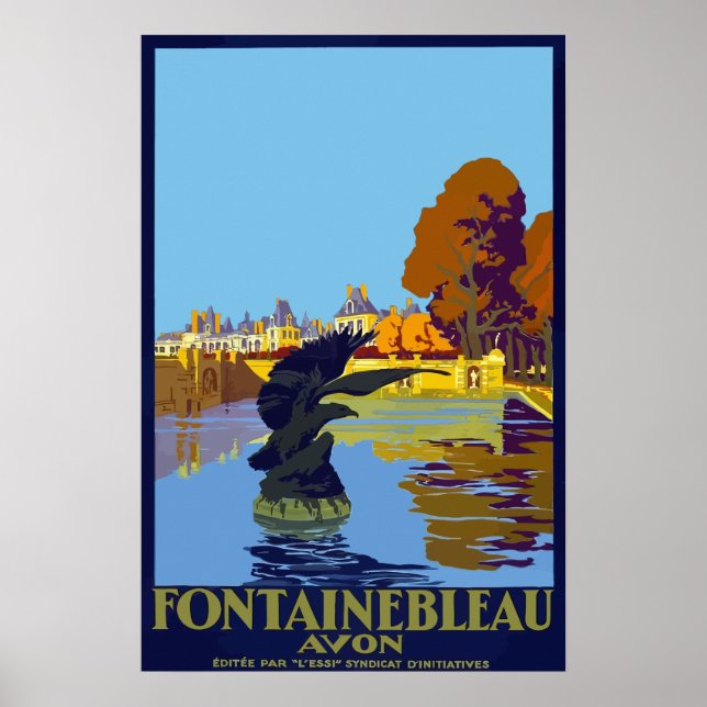 Affiche Fontaine Bleu - France (Devant)