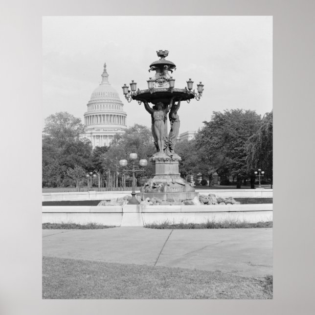 Affiche Fontaine de Bartholdi (Devant)