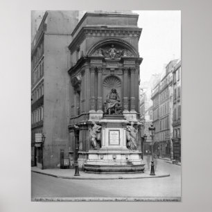 Affiche Fontaine de Molière, 1844