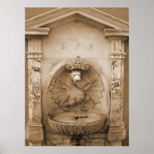Affiche Fontaine de Rome