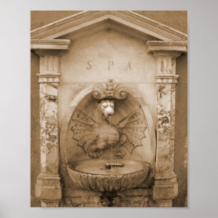 Affiche Fontaine de Rome