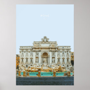 Affiche Fontaine de Trevi à Rome Oeuvres d'art de voyage