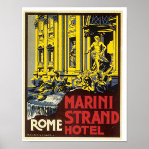 Affiche Fontaine de TREVI de Rome