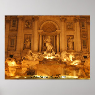 Affiche Fontaine de TREVI, Fontana di Trevi