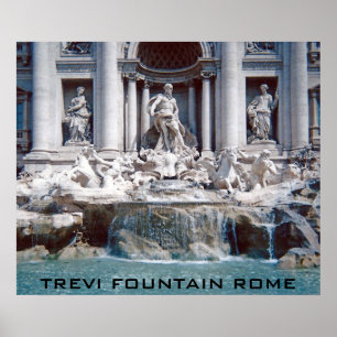 Affiche Fontaine de Trevi Rome