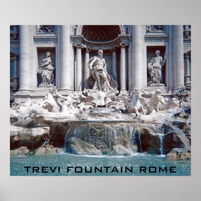 Affiche Fontaine de Trevi Rome (Devant)