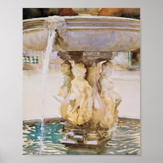 Affiche Fontaine d'Espagne (1912) par John Singer Sargent