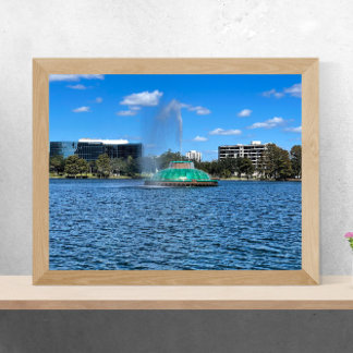 Affiche Fontaine du lac Eola Orlando Floride
