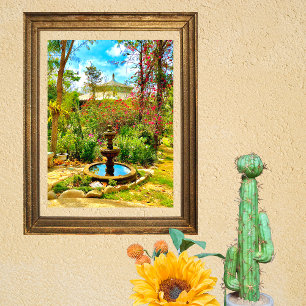 Affiche Fontaine & Jardin Mexique