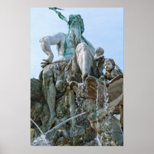 Affiche Fontaine Neptune à Berlin