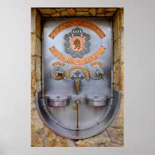 Affiche Fontaine vinicole Irache