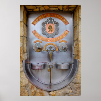 Affiche Fontaine vinicole Irache