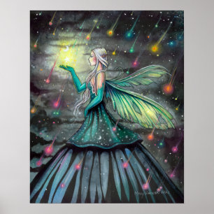 Affiche Fontaines d'étoiles Fantaisie féerique par Molly H