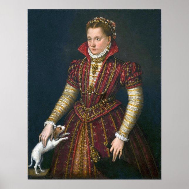 Affiche Fontana - Portrait de femme noble (Devant)