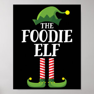 Affiche Foody Elf Correspondant Famille Groupe Noël 1