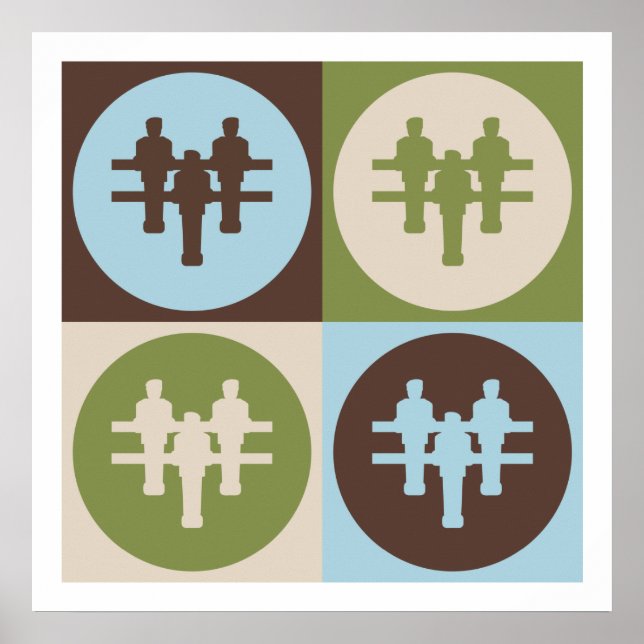 Affiche Foosball Pop Art (Devant)