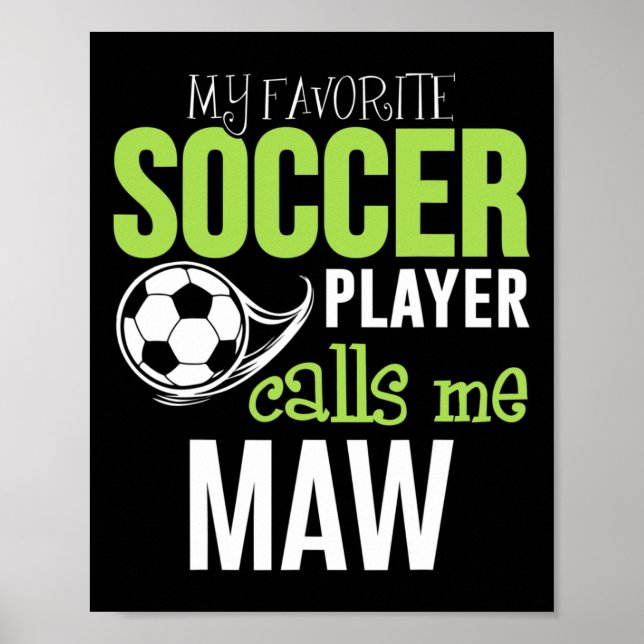 Affiche Foot Maw - Mon Joueur Préféré M'appelle  (Devant)