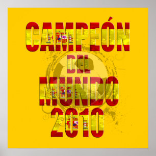 Affiche Football 2010 de Campeón Del Mundo España