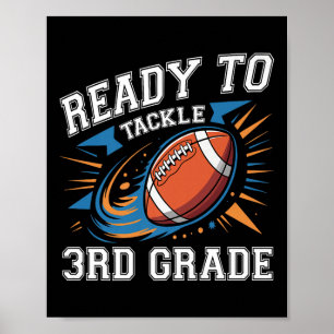 Affiche Football 3e Troisième année Premier jour d'école R