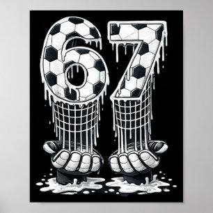 Affiche Football 67 Six Seven Drôle 6 7 Mème Garçons Enfan