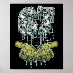 Affiche Football 67 Six Seven Drôle Gen Alpha Meme _2