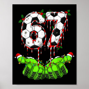 Affiche Football 67 Six Seven Drôle Gen Alpha Meme Drip Ch