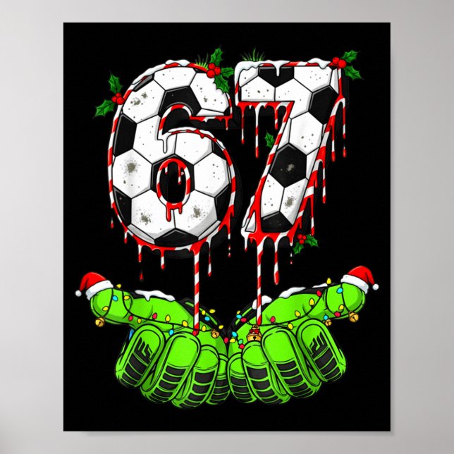 Affiche Football 67 Six Seven Drôle Gen Alpha Meme Drip Ch (Devant)