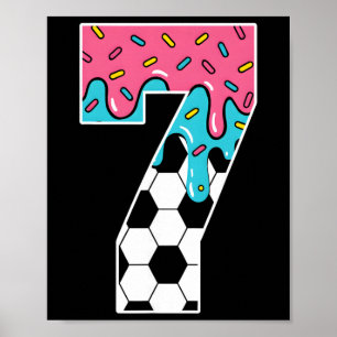 Affiche Football 7 ans glace goutte jeunesse 7e anniversai