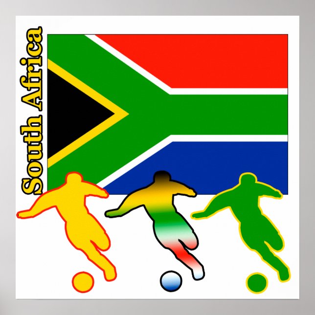 Affiche Football Afrique du Sud (Devant)