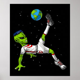 Affiche Football Alien