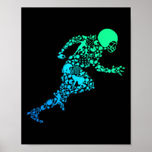Affiche Football Américain Football Enfants Garçons Hommes