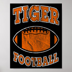 Affiche Football Américain Vintage Détresse