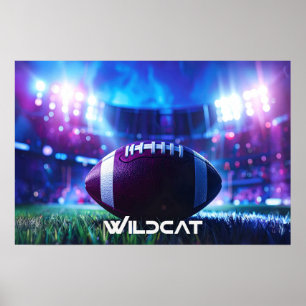 AFFICHE FOOTBALL AMÉRICAIN - WILDCAT