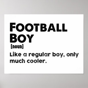 Affiche Football Boy Dictionary Définition Drôle