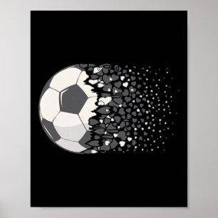 Affiche Football Byll Graphique Femmes Filles Football Cœu