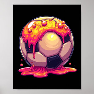 Affiche Football Byll Rouge Crème Drip Jeunesse Drip Footb