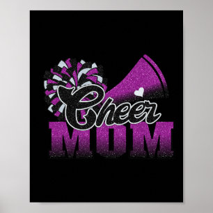 Affiche Football Cheval Maman Purple Black Pom Leopard