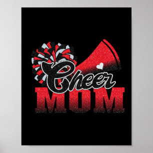 Affiche Football Cheval Maman Rouge Pom Noir Leopard 1