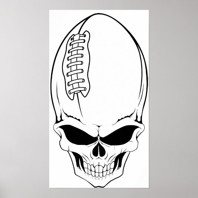 Affiche football crânien 2 (Devant)
