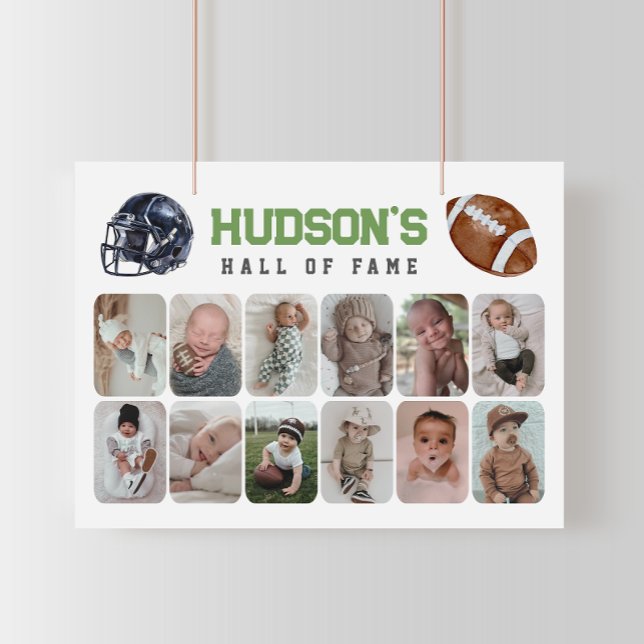 Affiche Football de première année en bas Anniversaire Pho (Créateur téléchargé)