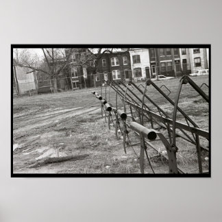 Affiche football des garçons pauvres
