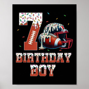 Affiche Football Dried 7e anniversaire fête garçon Sport f