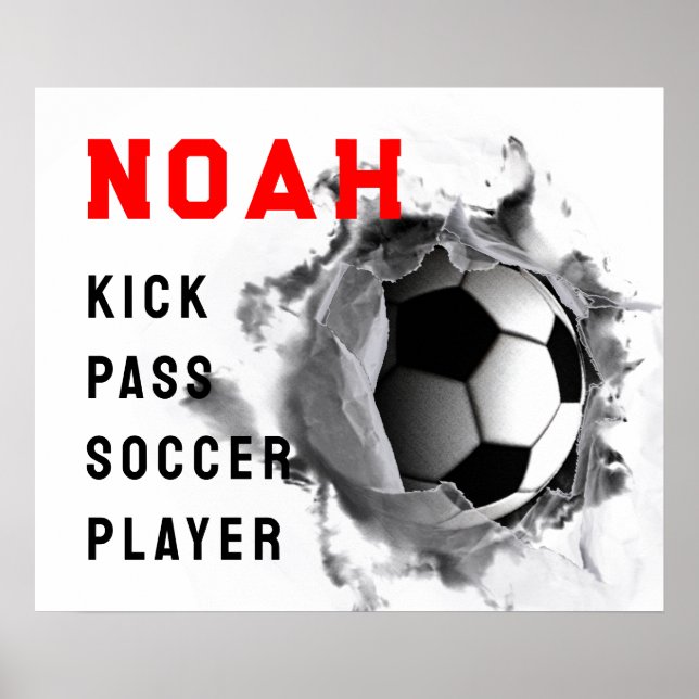 Affiche Football drôle (Devant)