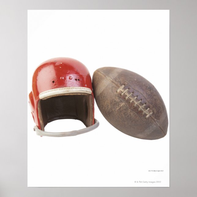 Affiche Football et casque (Devant)
