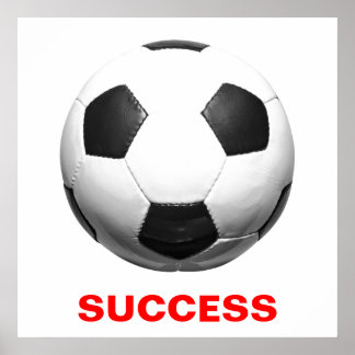 Affiche Football européen : succès motivationnel