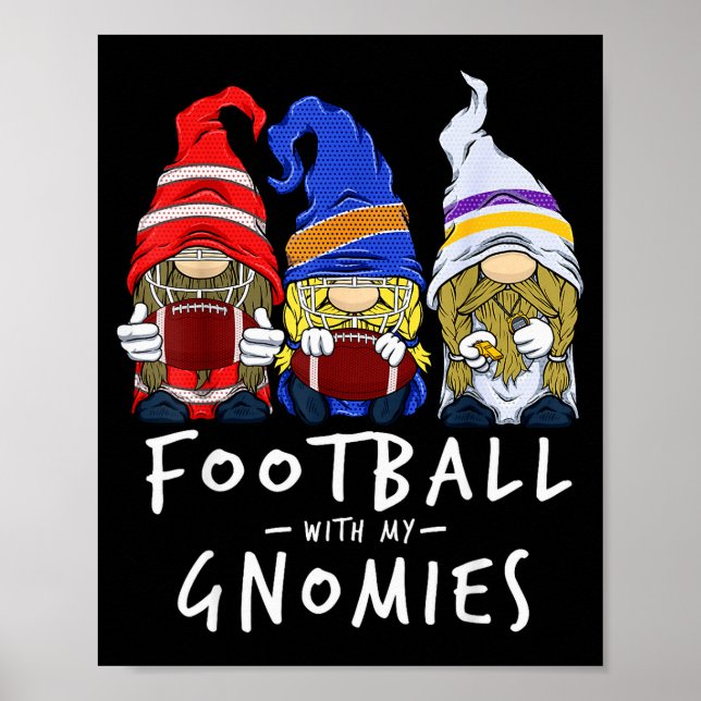 Affiche Football Gnomes Football With My Gnomies For Boys  (Devant)