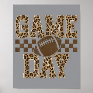 Affiche Football jour de match Touchdown Saison Hommes Léo