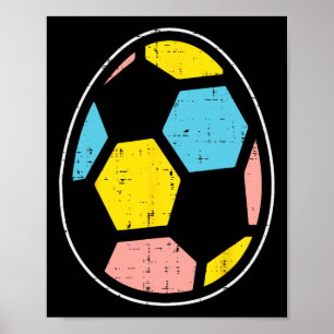 Affiche Football Ll Œuf Drôle de Pâques Sports Footll Joue