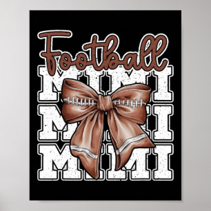 Affiche Football Mimi Coquette Bow Sport Grand-mère Mères 