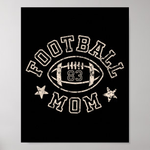Affiche Football Mom Senior 2025 Jour de Jeu Team Sts Numé